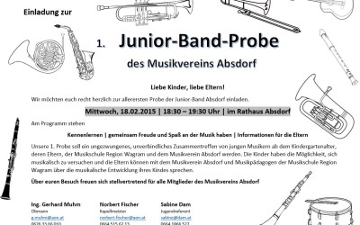 Erste Junior-Band Probe